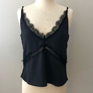 Walter Baker Black Lace Camisole Size Medium